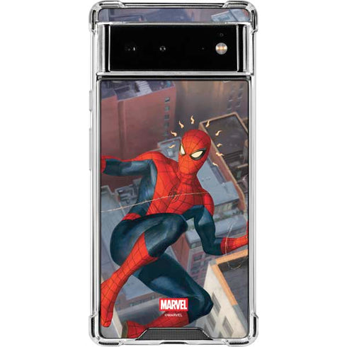 Marvel Spiderman Spidey Sense Google Pixel 6 Clear Case